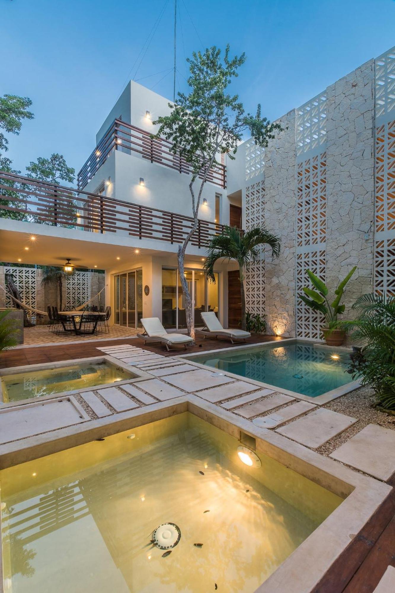 Casa Leonardo Tulum Villa Bagian luar foto